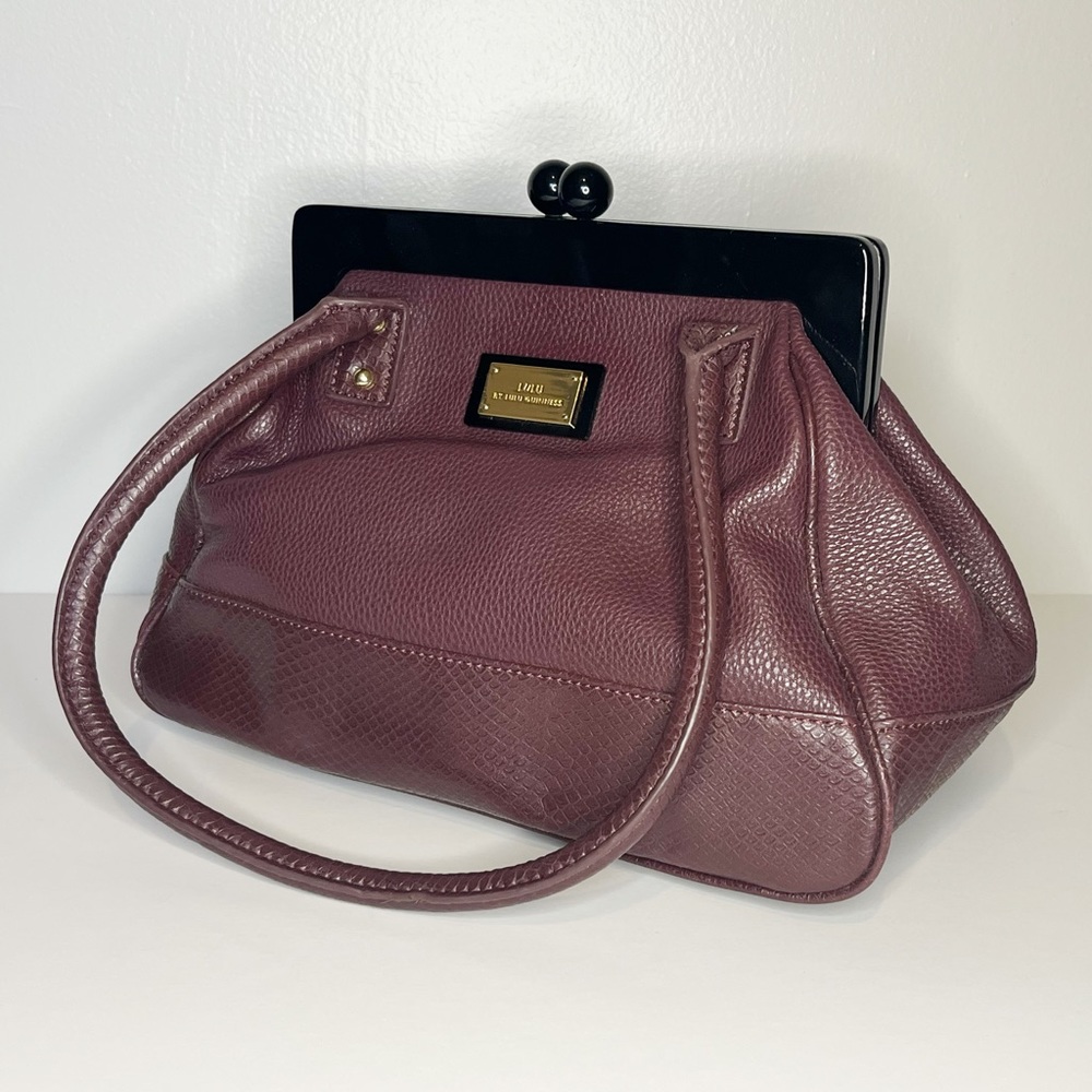 LULU by Lulu Guinness Purple kiss lock handbag
